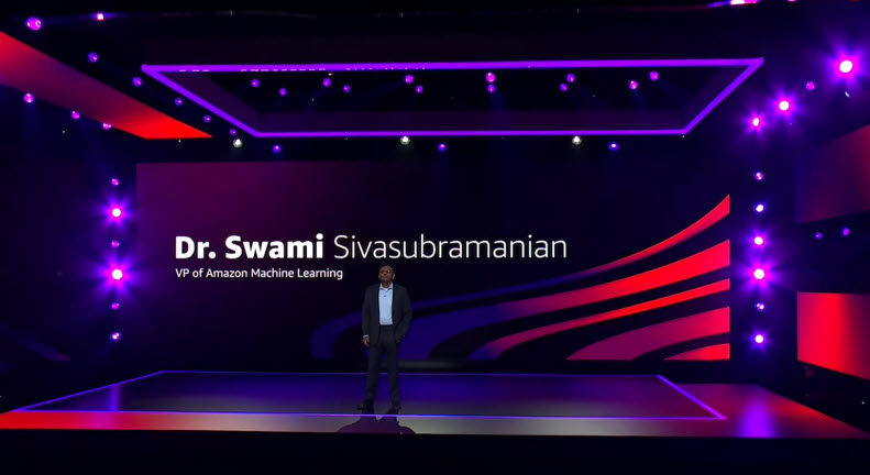 Dr. Swamin Sivasubramanian on stage